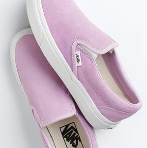 NEW 💜 VANS x JCREW suede Slipons M 8.5 W 10